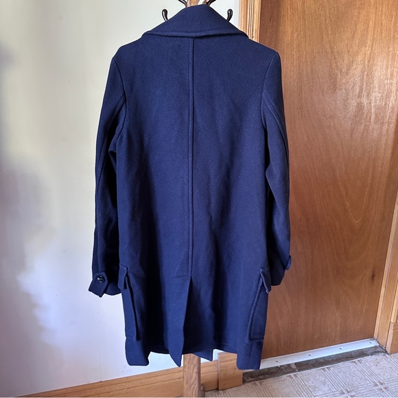 Aritzia Community Navy Wool Coat - Picture 6 of 7
